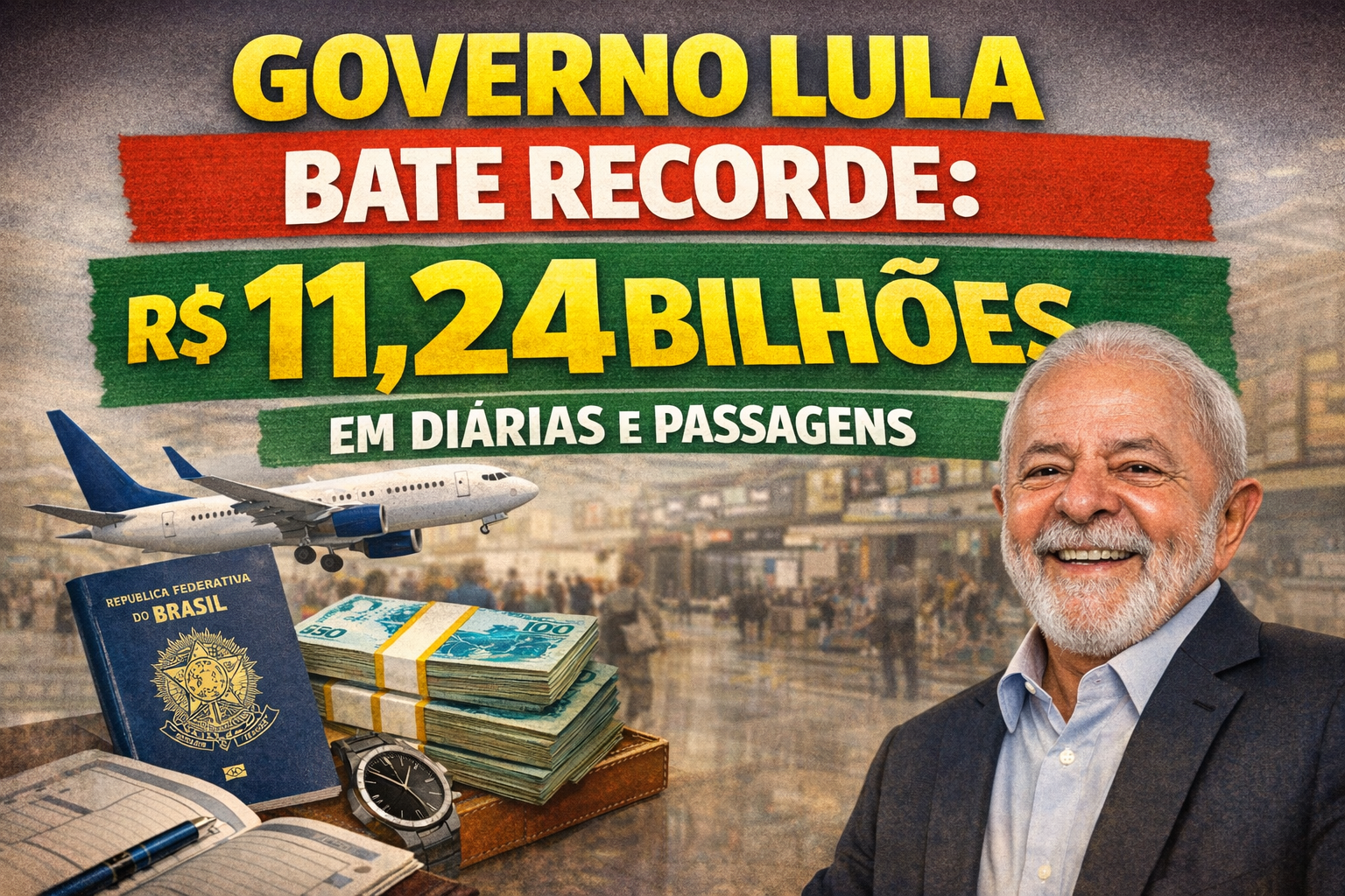 Governo Lula Bate Recorde: R$ 11,24 Bilhões em Diárias e Passagens – Mais Que 4 Anos de Bolsonaro